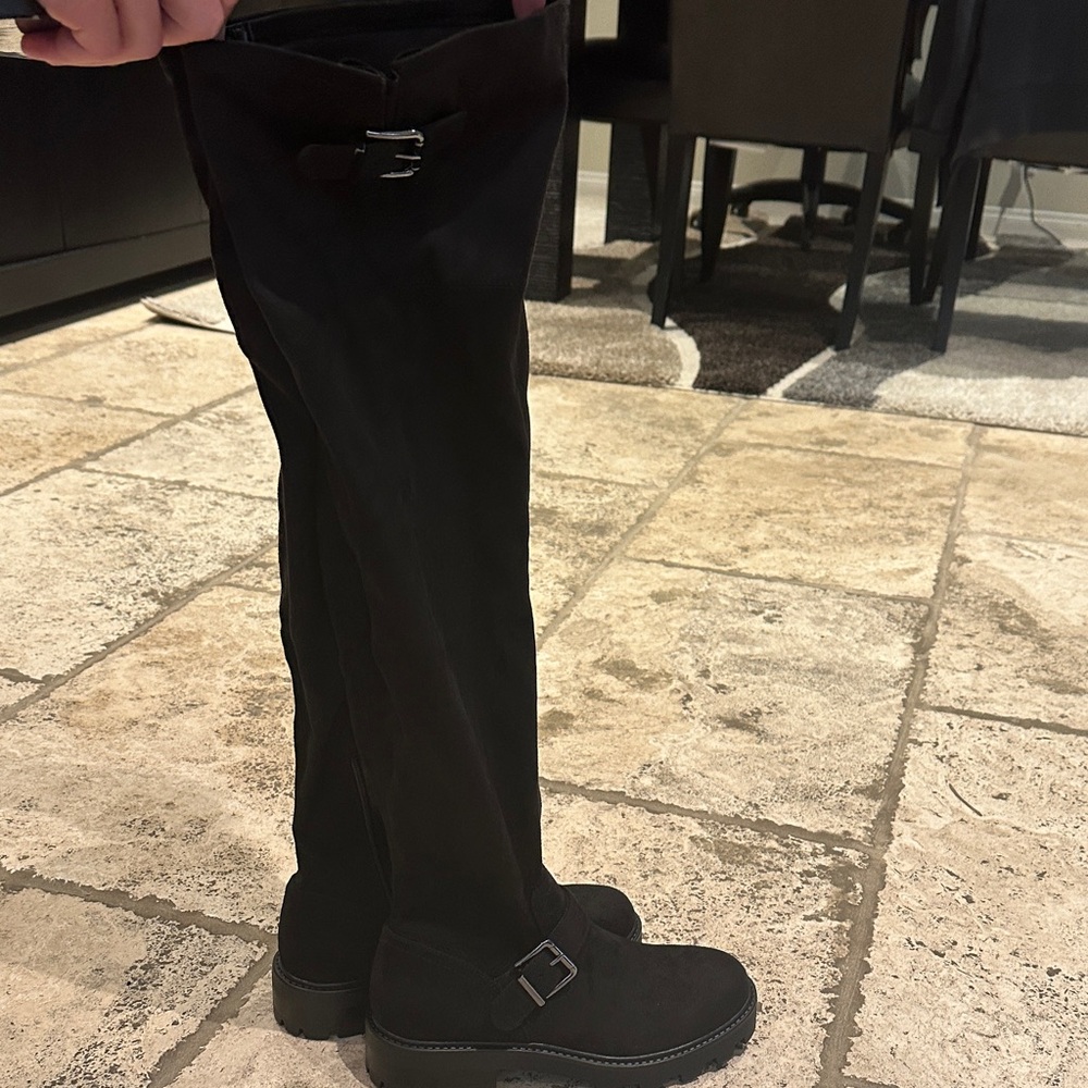 Marc Fisher Black Over the Knee Boots